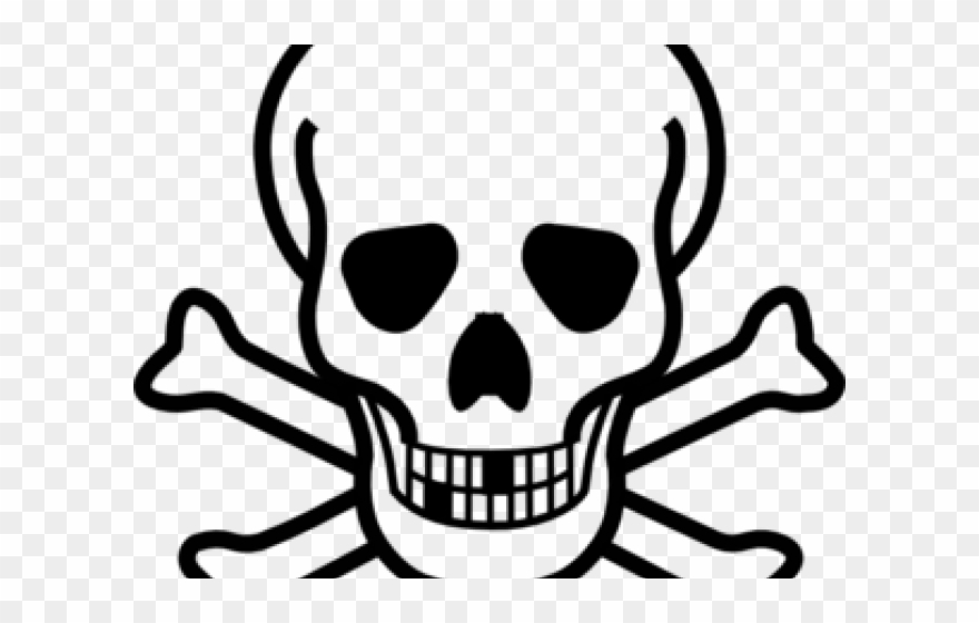 Ssckull Clipart Nose - Skull And Crossbones Cut Out - Png Download