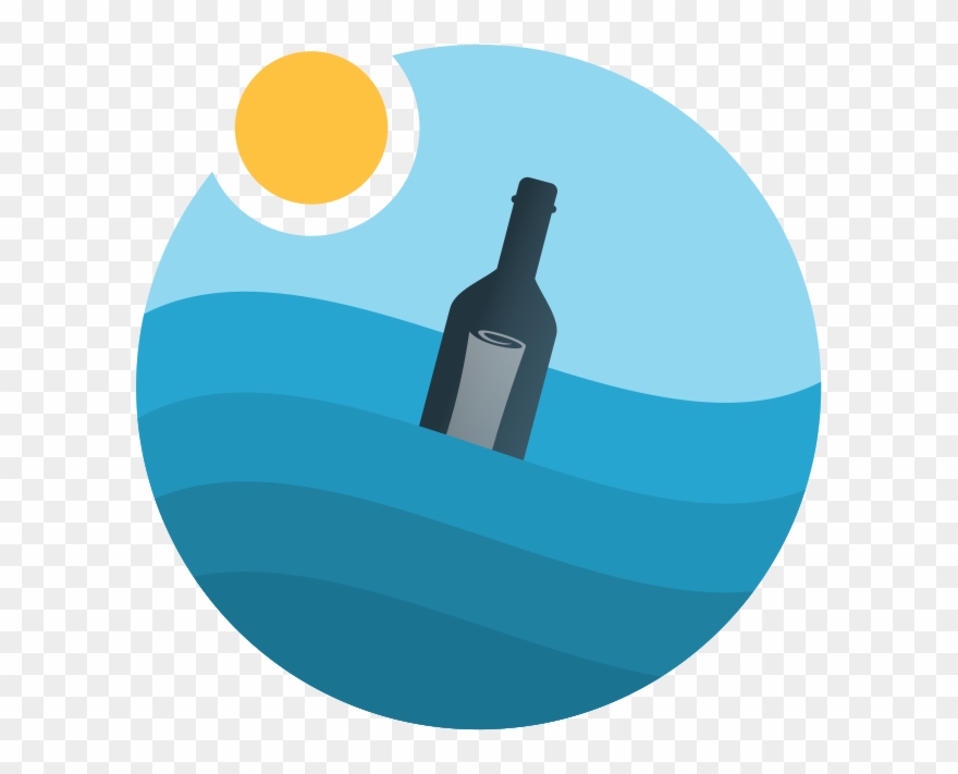 Bottled - Message In Bottle Icon Clipart