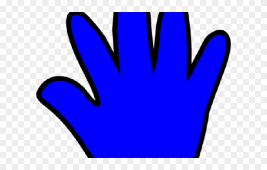 Handprint Clipart Purple - Clip Art - Png Download