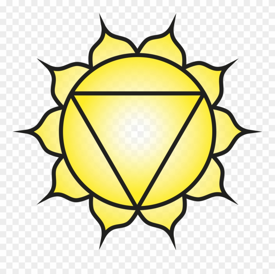 Chakra Healing Crystals - Solar Plexus Chakra Symbol Clipart