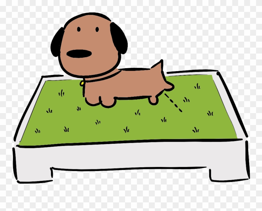 Putting Your Dog's Urine Scent On The Grass Will Help - Cartoon Clipart