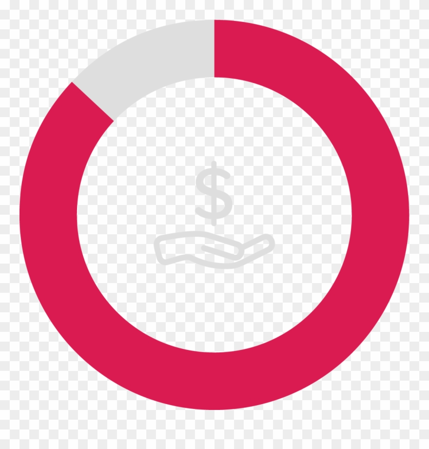 A Donut Graph With 87% Of Its Circle Filled In - Doughnut Clipart