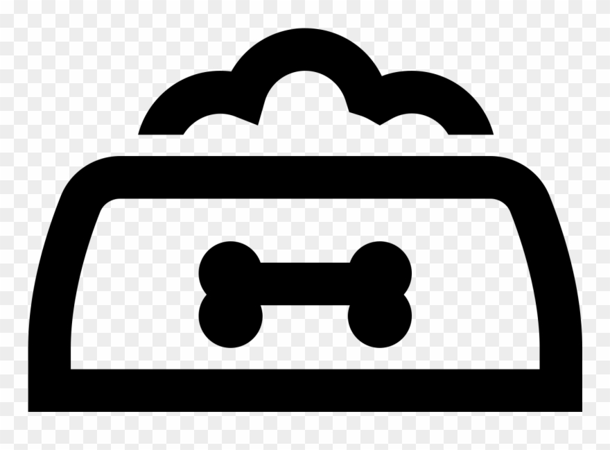 Dog Bowl Icon - Dog Clipart