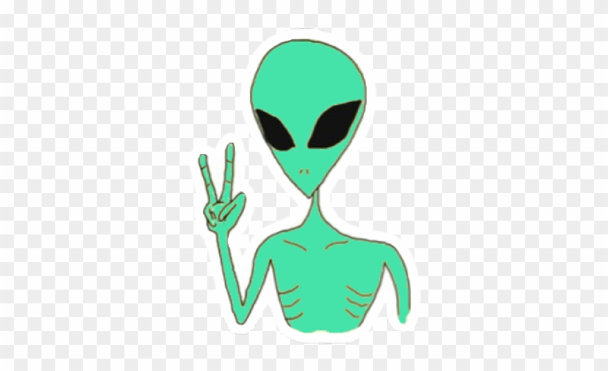 Science Fiction Clipart Alien Body - Alien Sticker - Png Download