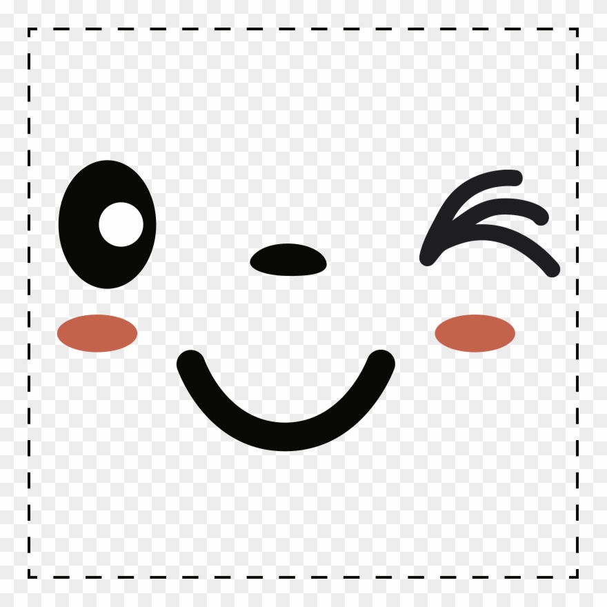 Winky Face Light Switch Sticker - Light Switch Clipart