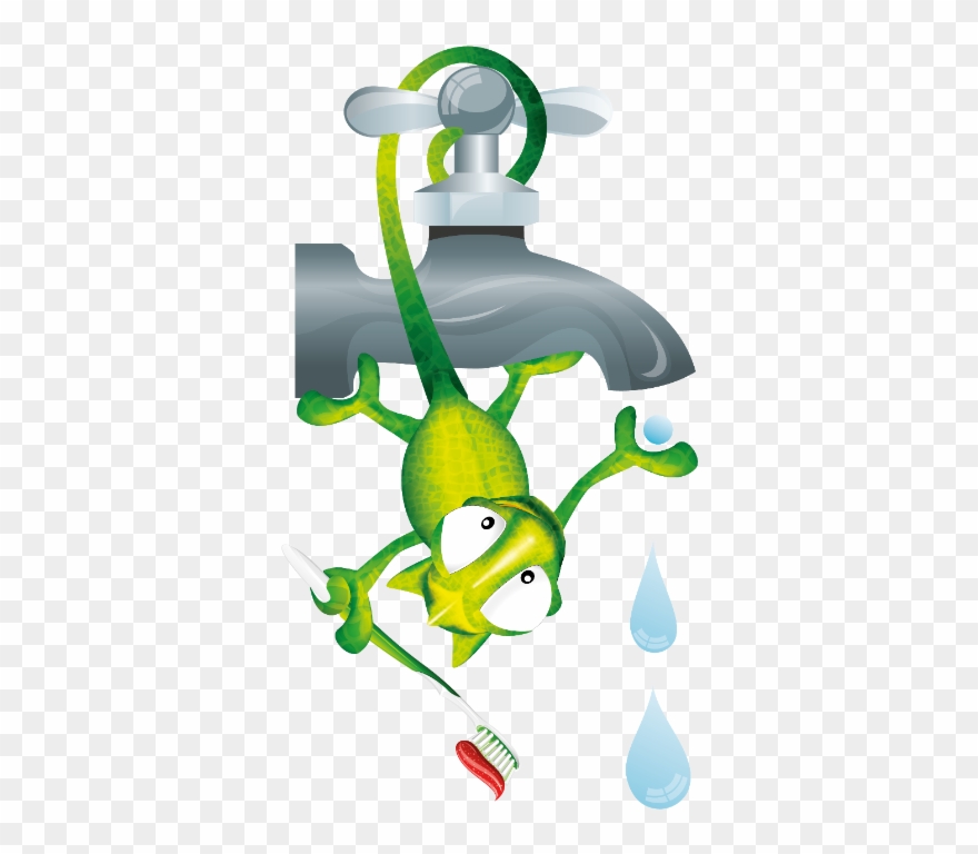 Chami Water Tap - Illustration Clipart