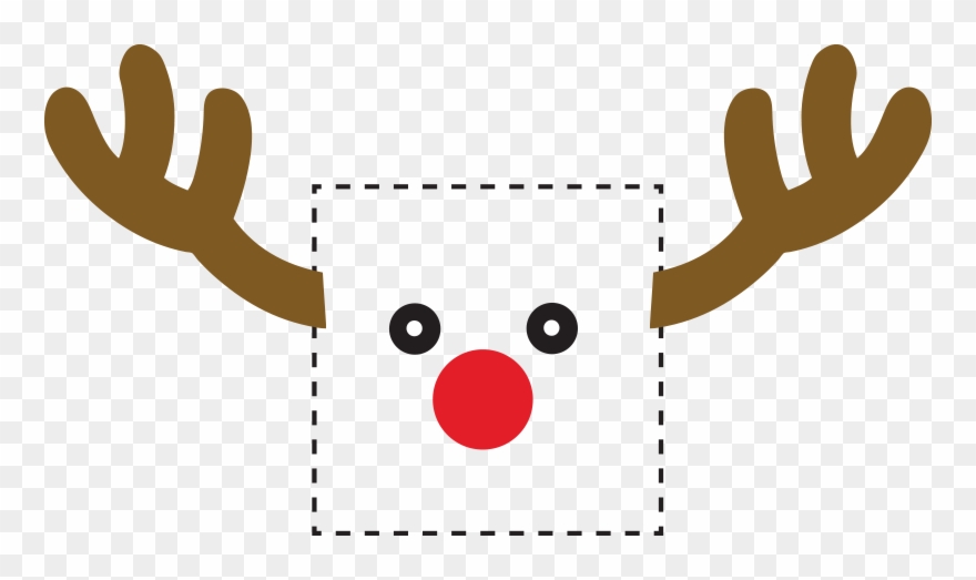 Rudolph Reindeer Light Switch Sticker - Light Switch Clipart