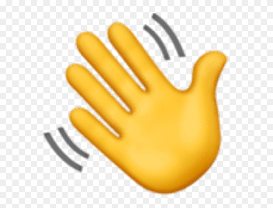 Hand Emoji Clipart Patience - Waving Hand Emoji Png Transparent Png