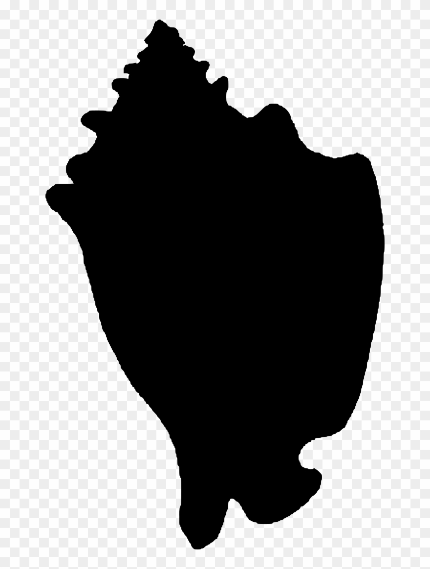 A Conch To Represent Shells - Conch Shell Silhouette Clipart