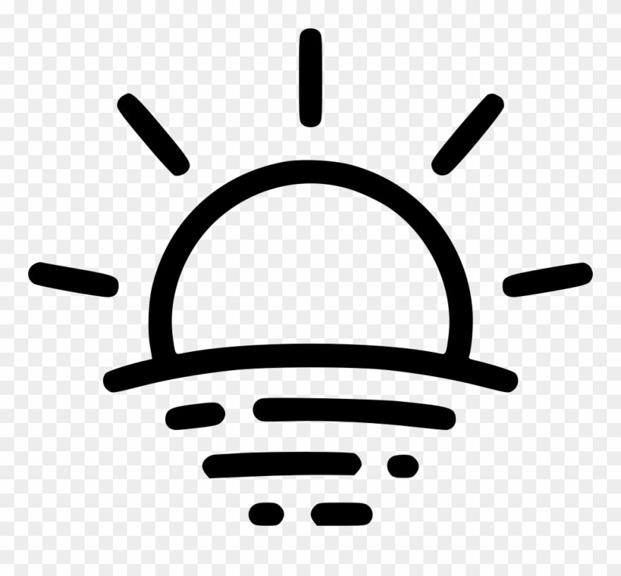 Dolphin Clipart Sunset - Sunset Icon Transparent Background - Png Download