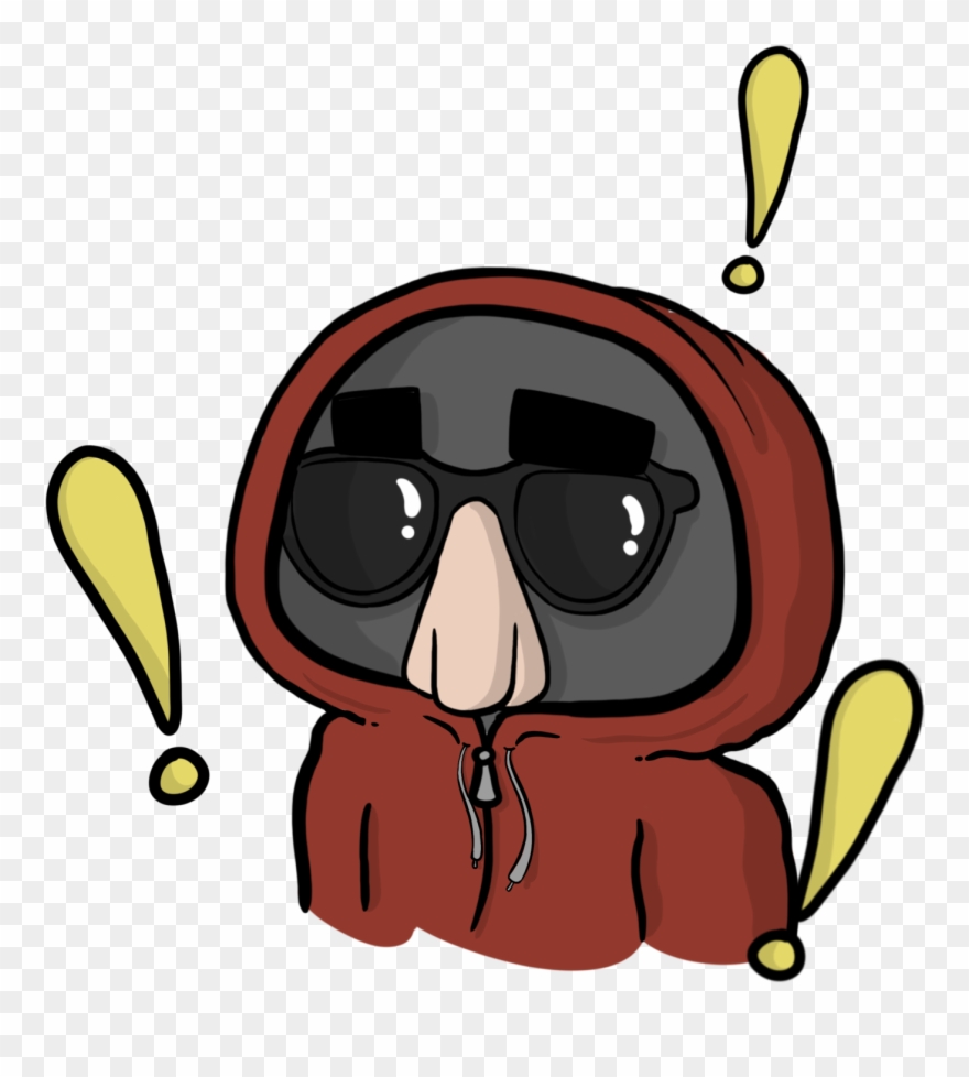 Bad Guy In Disguise With Hood Up - Villain Clipart