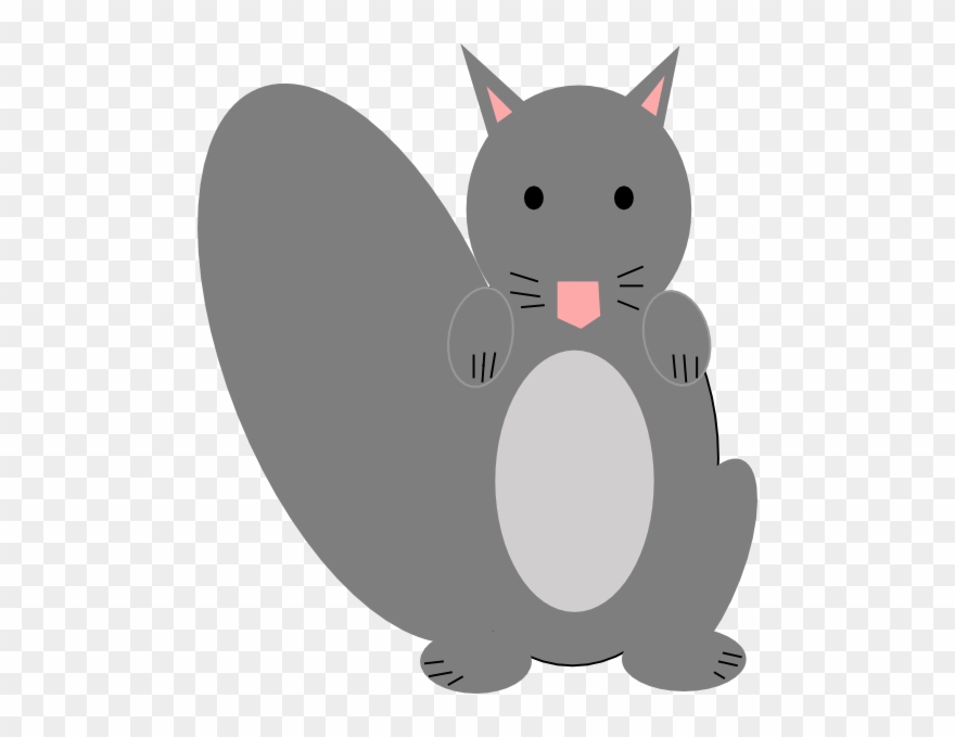Gray Squirrel Clip Art - Png Download