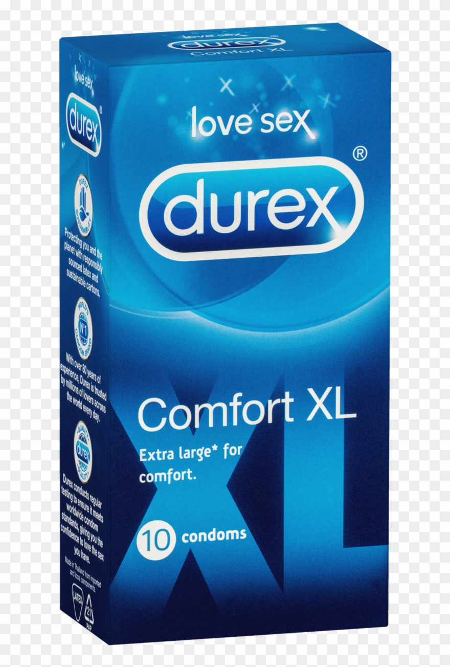 Condom Png - Durex Xl Comfort Size Clipart
