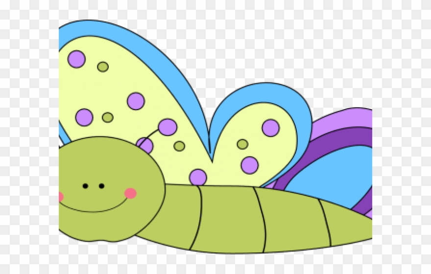 Rainbow Butterfly Clipart Back Ground - Clip Art - Png Download