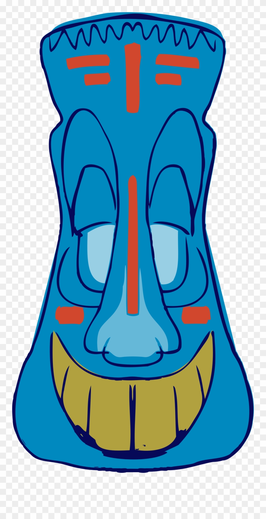 Big Image - Blue Tiki Clipart