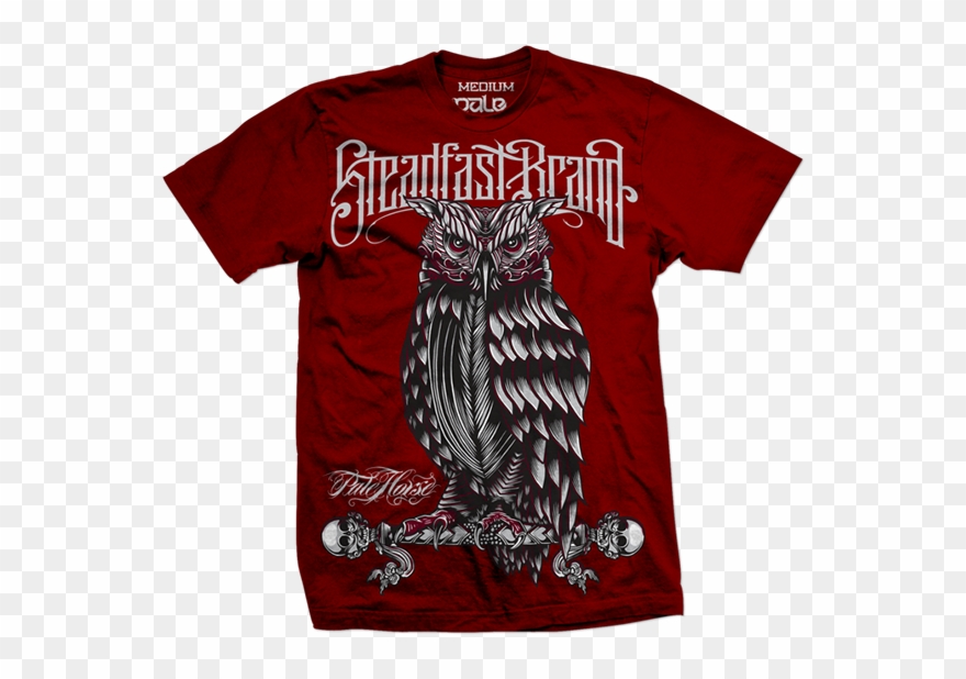 Got To Collaborate With Tattoo Artists Jime Litwalk - Steadfast Brand Clothing - Black Perched Owl For Men Clipart