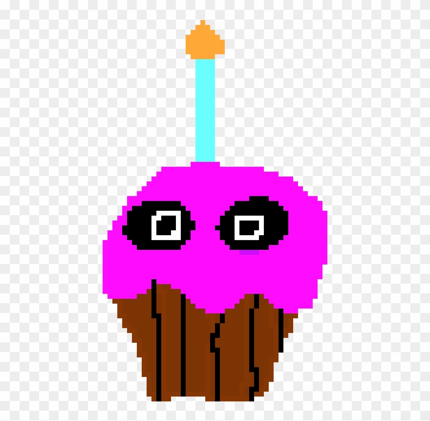 Chica`s Cupcake - Beats Pixel Art Clipart