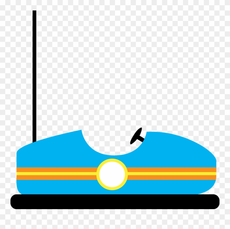 Minus Circus Clown, Circus Party, Carnival Food, Fair - Bumper Car Clip Art - Png Download