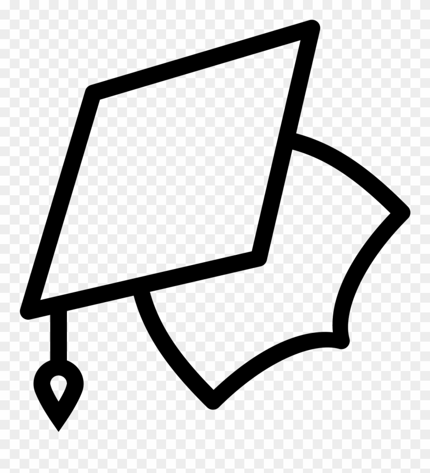 Flying Mortarboard Icon - Icon Clipart