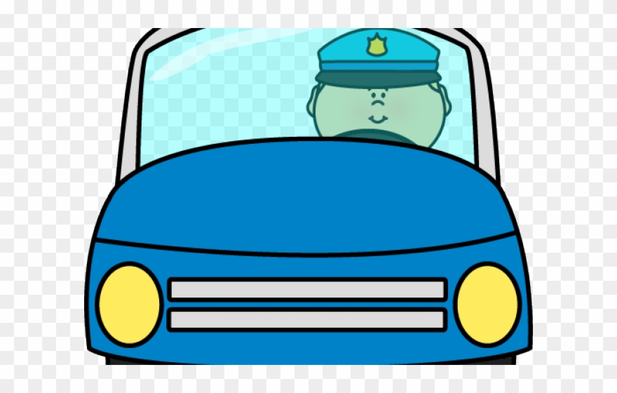 Car Clipart Police Officer - Police Officers In Car Clipart - Png Download