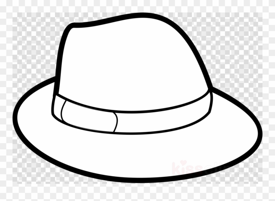 Hat Outline Clipart Top Hat Clip Art - Clip Art - Png Download
