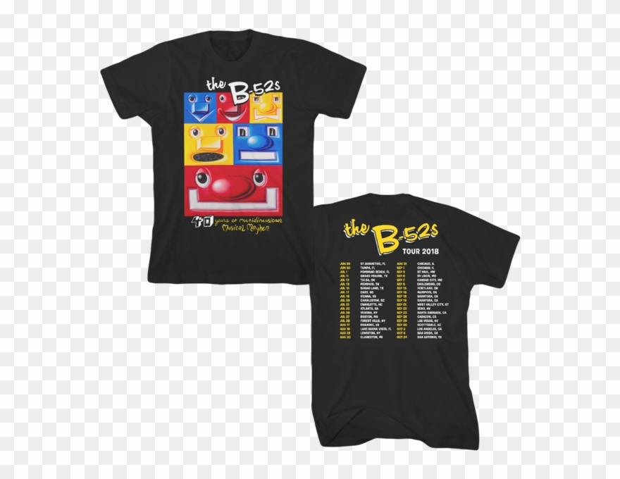 40th Anniversary Black Tour Tee - B-52s Mug 195035 Clipart