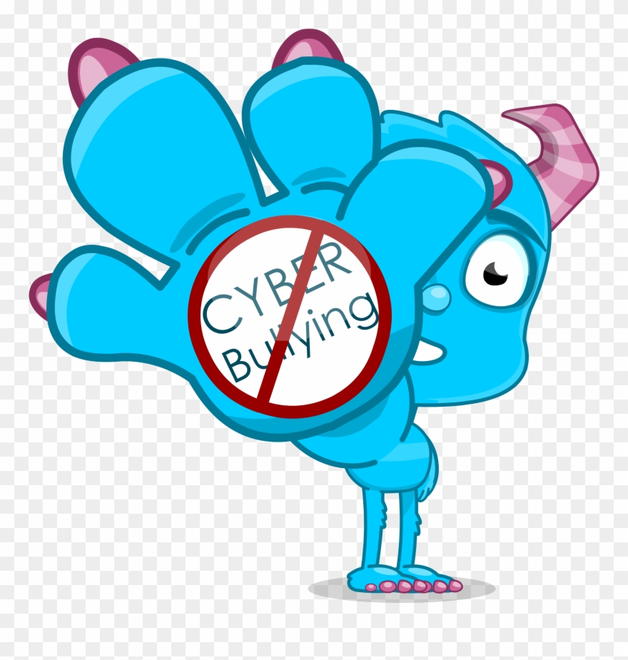 Cyber Bullying And Internet Safety - Stop Cyber Bullying Cartoon Clipart