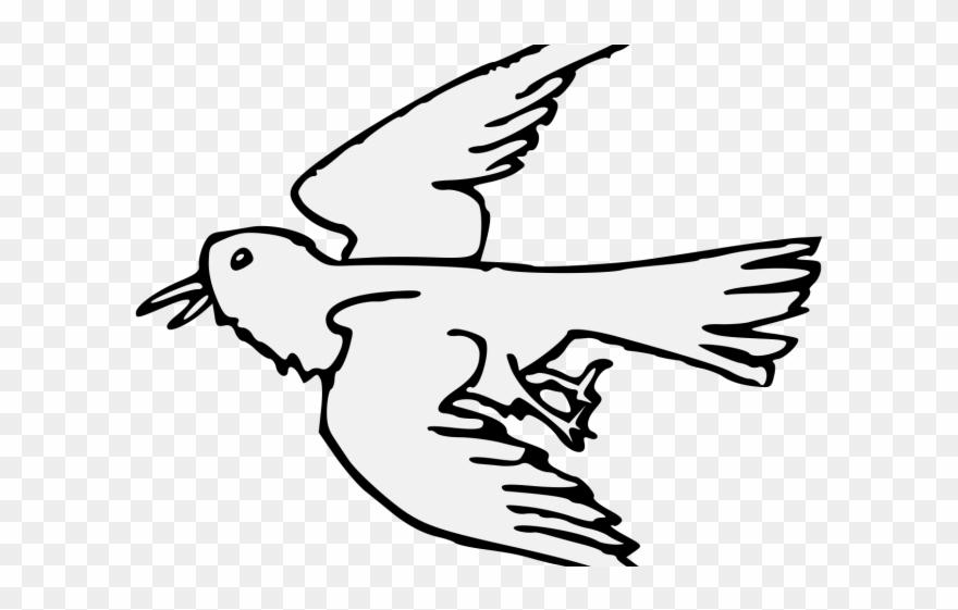 Raven Clipart Traceable - Clip Art - Png Download