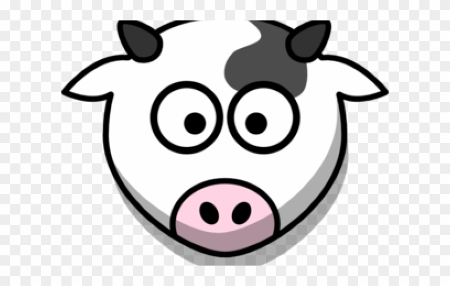 Head Clipart Cow's - Cartoon Cow Face - Png Download