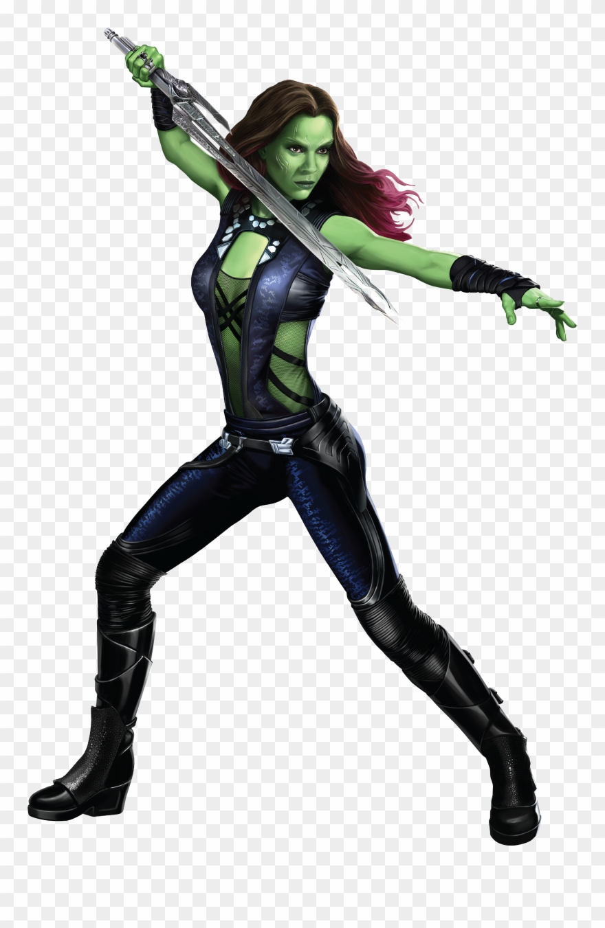 Guardians Of The Galaxy Png Clipart - Guardiões Da Galáxia Gamora Transparent Png
