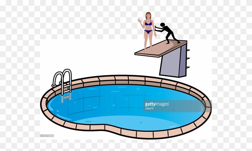 Vector Freeuse Download Clipart Trampoline - Swimming Pool Images Cartoon - Png Download
