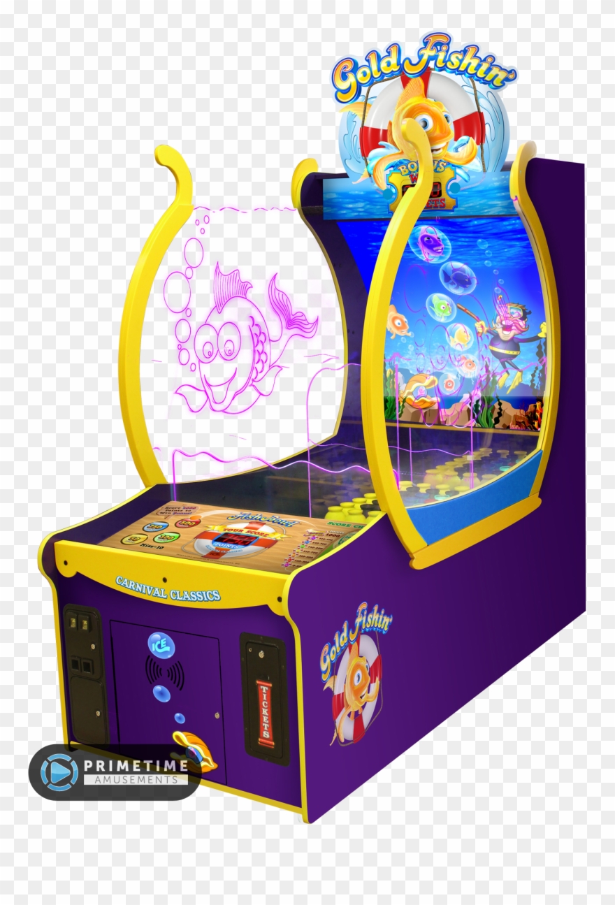 Gold Fishin' Redemption Arcade Game By Ice - Panning For Gold Arcade Game Clipart
