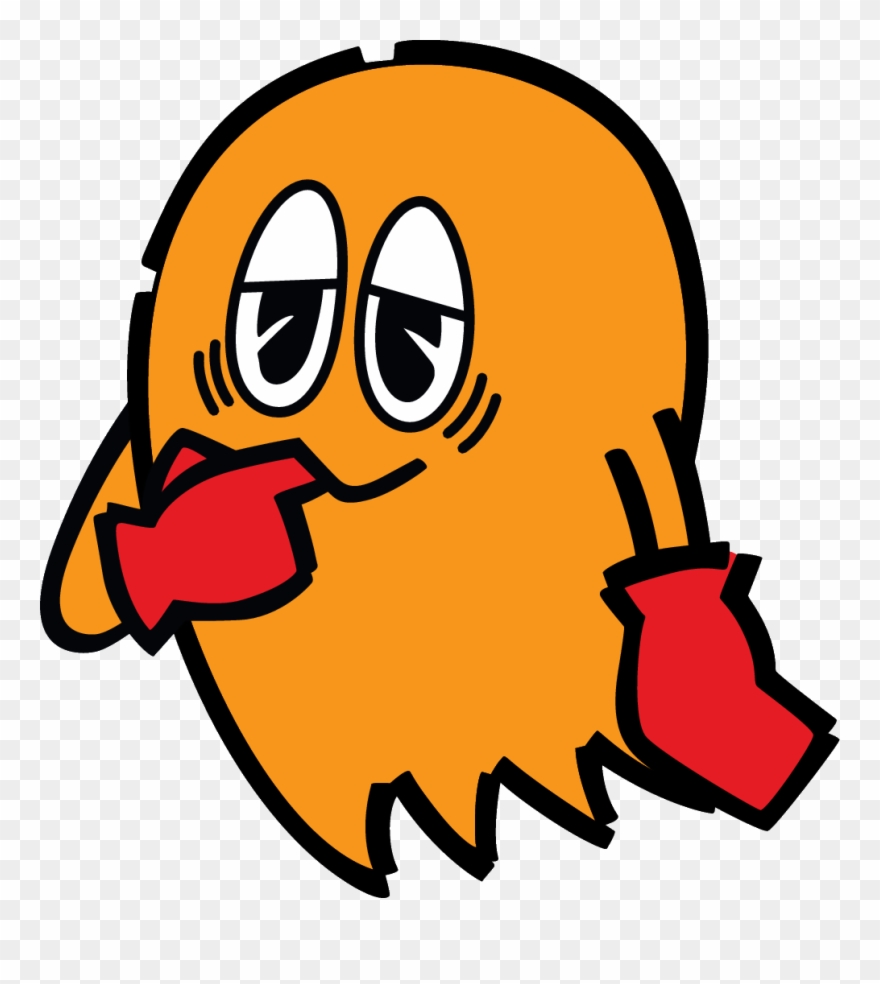 Arcade Classic - Clyde Pac Man Ghost Clipart