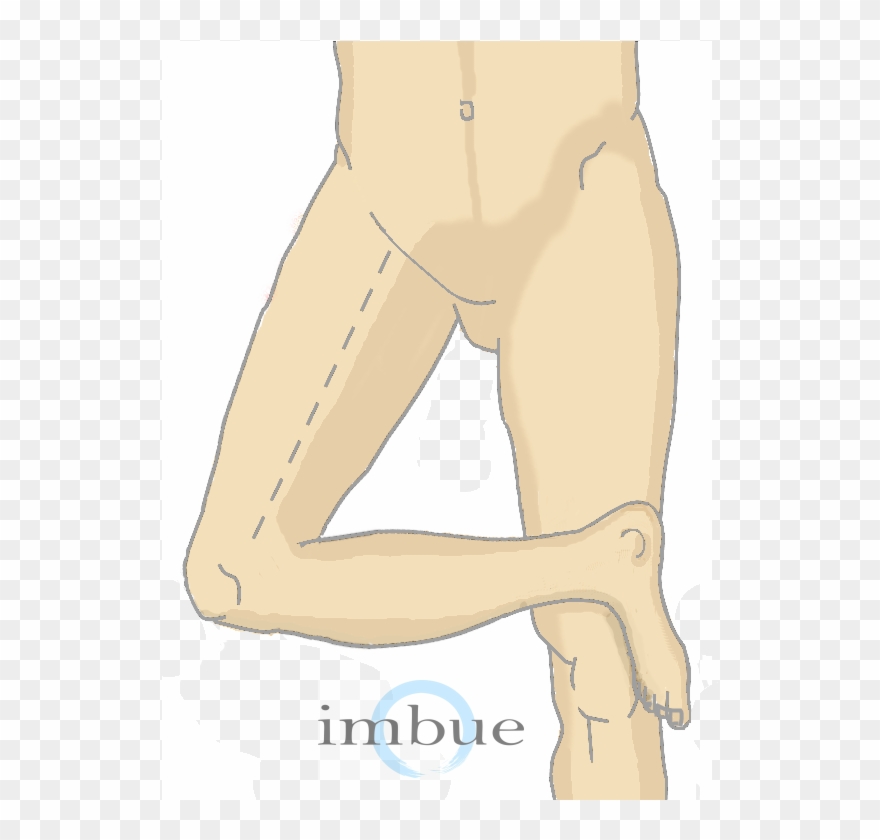 Thigh Pain Where Is - Laying Down Legs Crossed Clipart