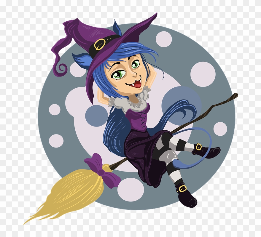 After The Middle Ages, The Buying And Selling Of Mummies - Halloween Witch Round Ornament Clipart