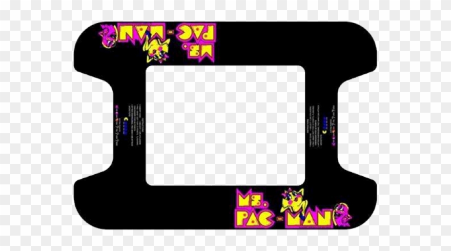 Standard Artwork Top - Ms Pacman Marquee Clipart