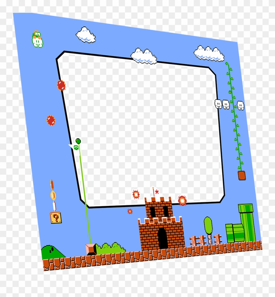 Super Mario Brothers Bezel - Cross-stitch Clipart