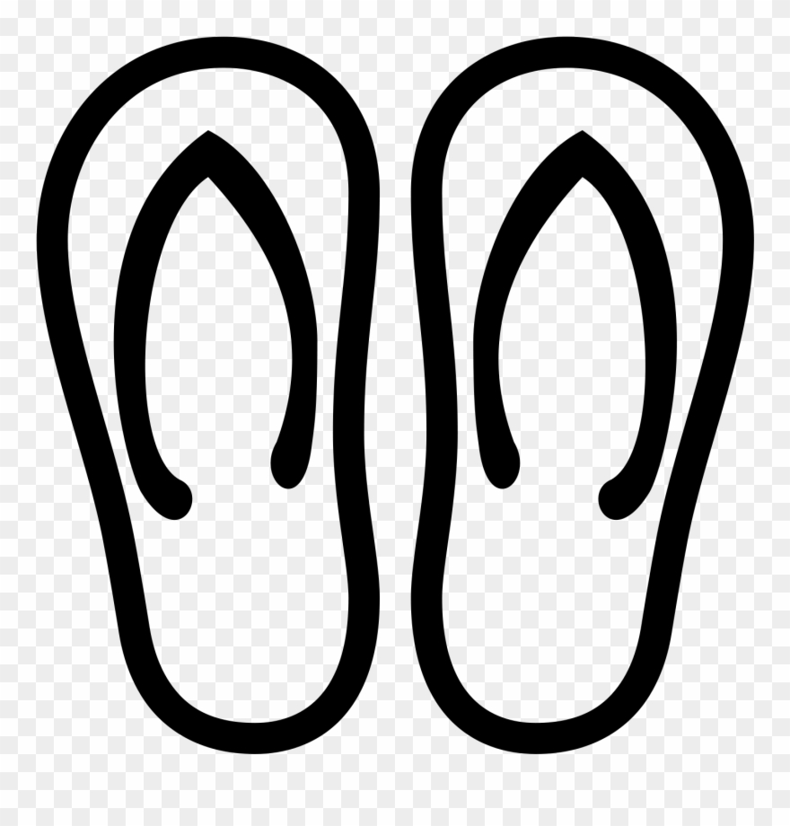 Flip Flops Icon - Png Icon Sandal Clipart