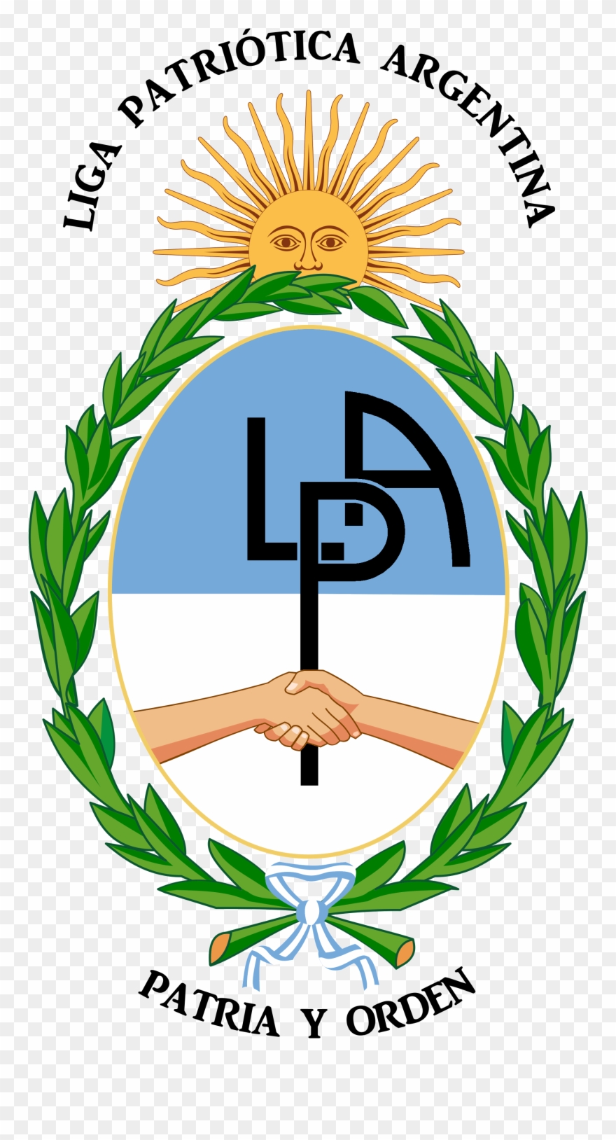 22, 8 March 2018 - Argentina Coat Of Arms Oval Ornament Clipart