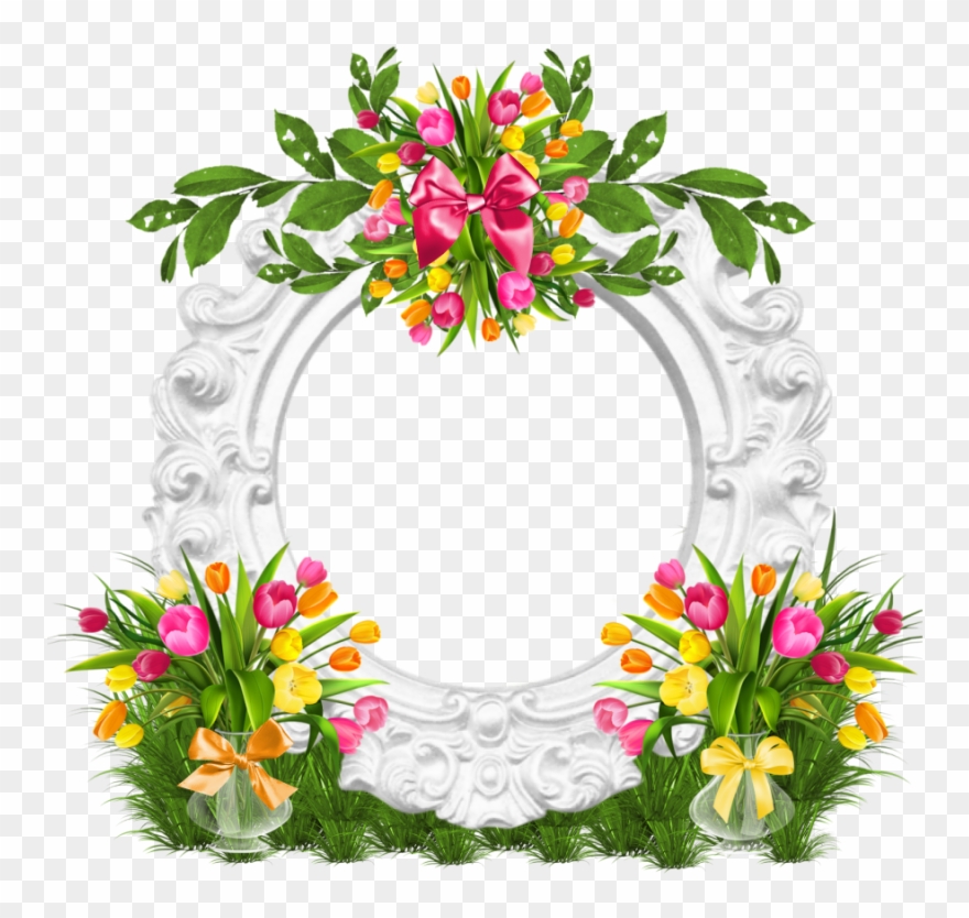 Colorful Tulips Vase Art 32x24 Print Poster Clipart