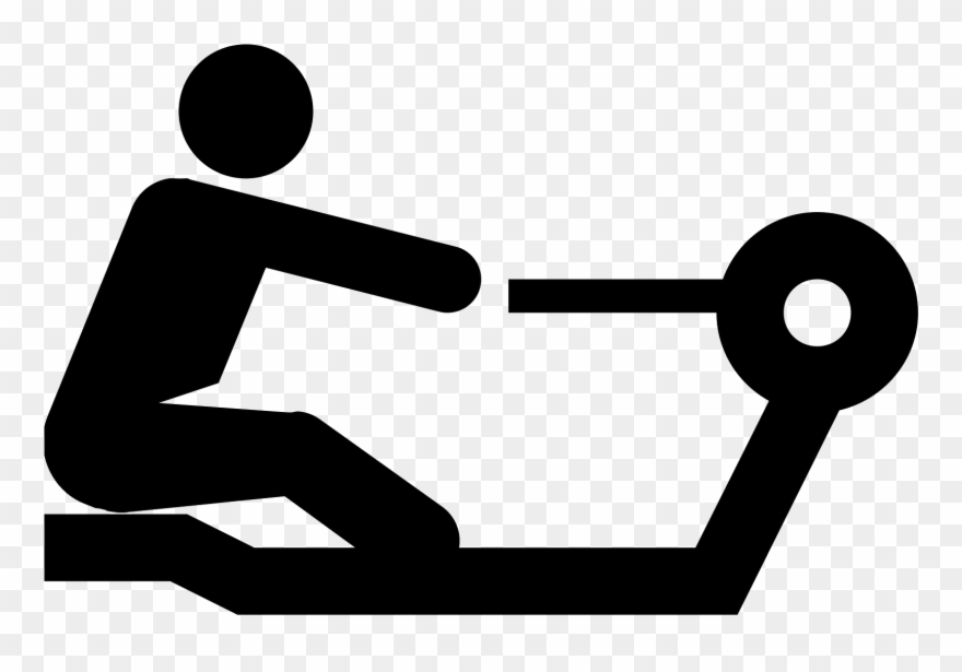 Rowing Images Clip Art - Rowing Machine Clip Art - Png Download