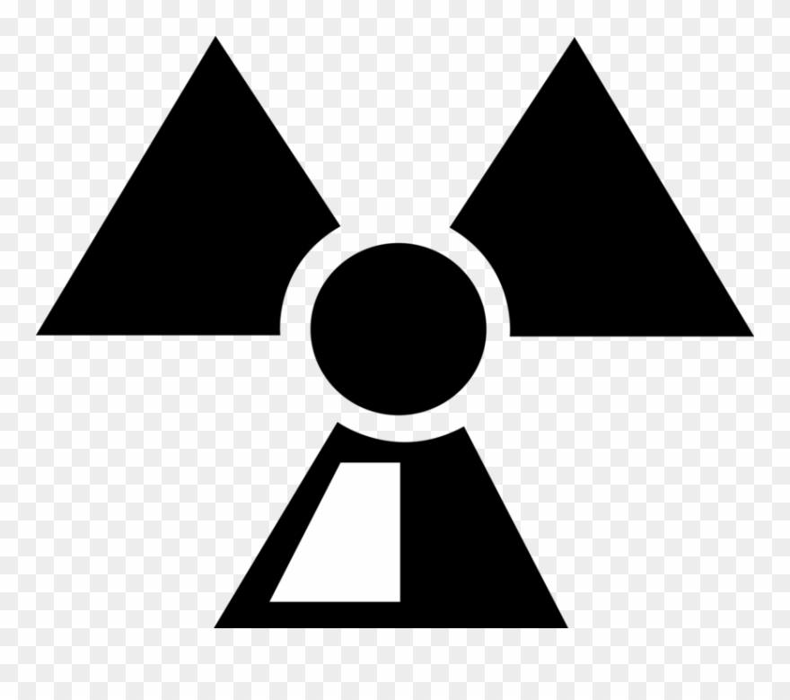 Nuclear Energy Radiation Symbol Image Illustration - Clipart Radiation Symbol - Png Download