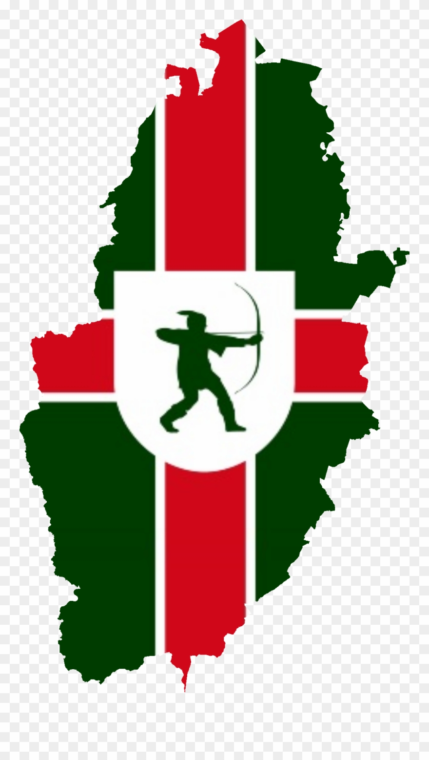 Nottinghamshire - Flag Of Nottinghamshire Clipart