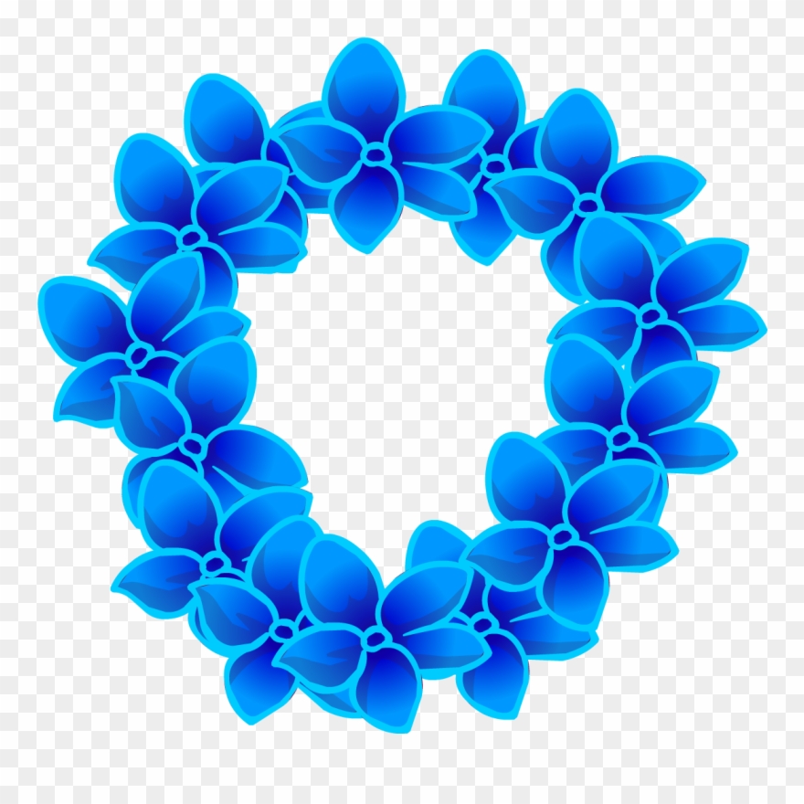 Lei Clip Art - Blue Lei Clip Art - Png Download