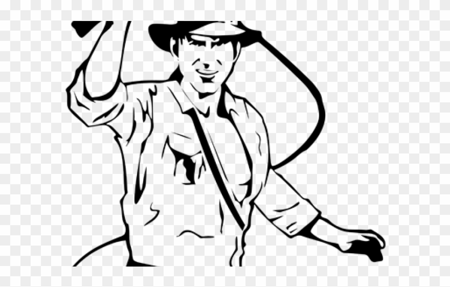 Indiana Jones Clipart Clip Art - Indiana Jones Coloring Page - Png Download