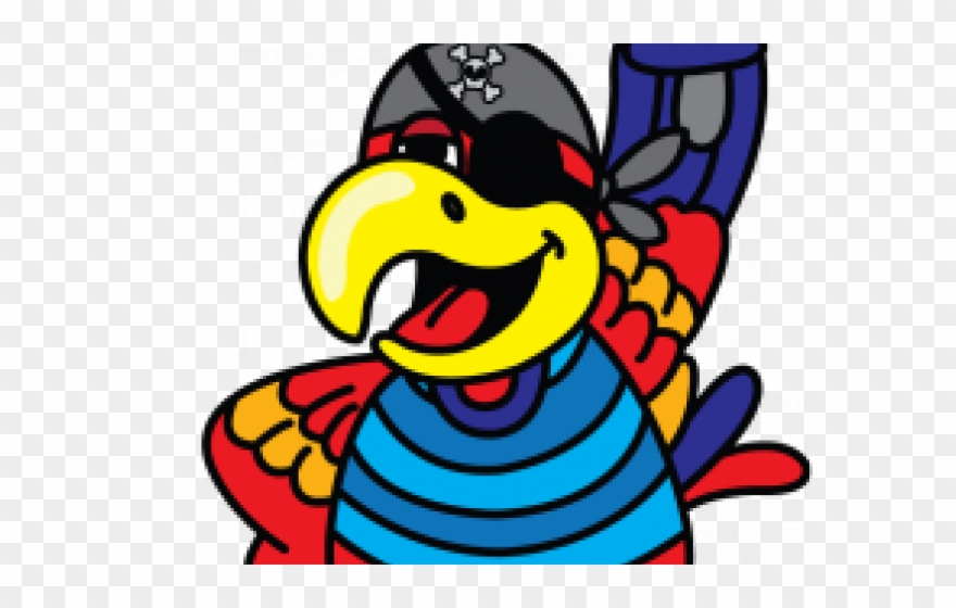 Parrot Clipart Shoulder Cartoon - Drawing - Png Download