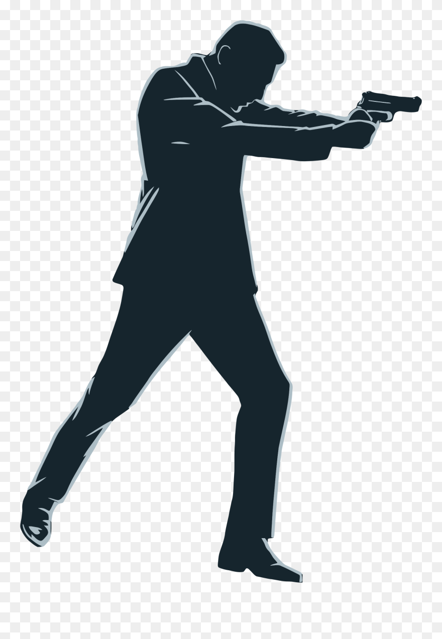 Firearm Computer Icons Gun Download Image File Formats - Man Shooting Gun Png Clipart