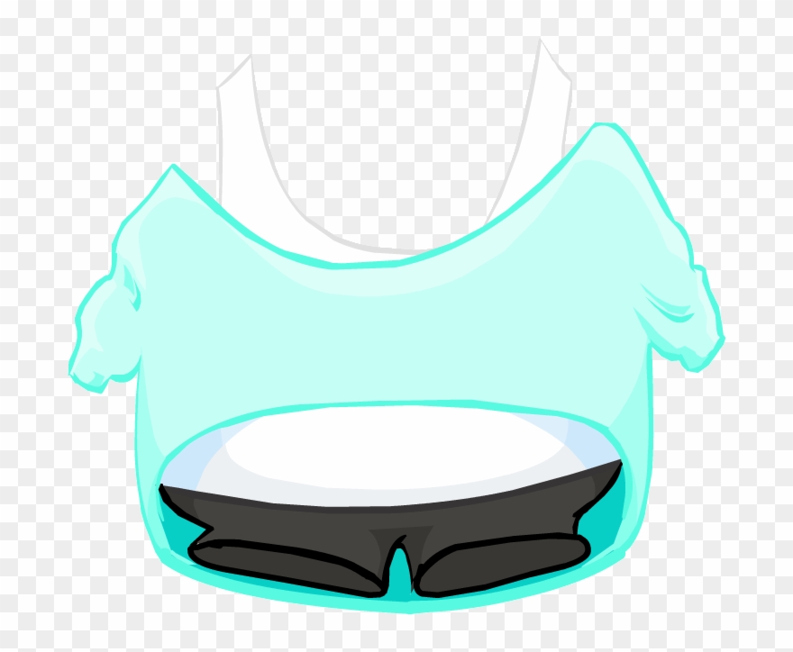 Clipart Penguin Baby Penguin - Club Penguin Baby Blue Shoulder Shirt - Png Download