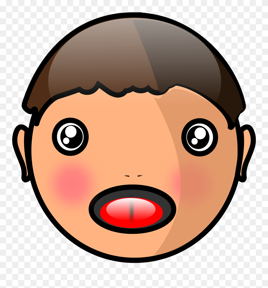 Clipart - Face Boy - Clip Art - Png Download