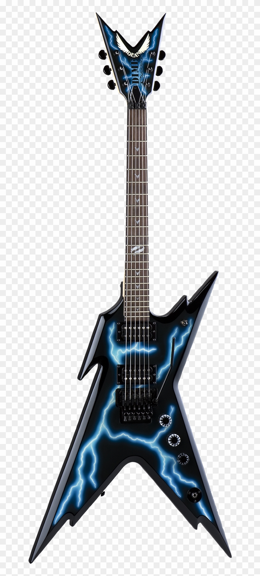 Dimebag Razorback Series - Dean Razorback Dimebag Floyd Lightning Electric Guitar Clipart